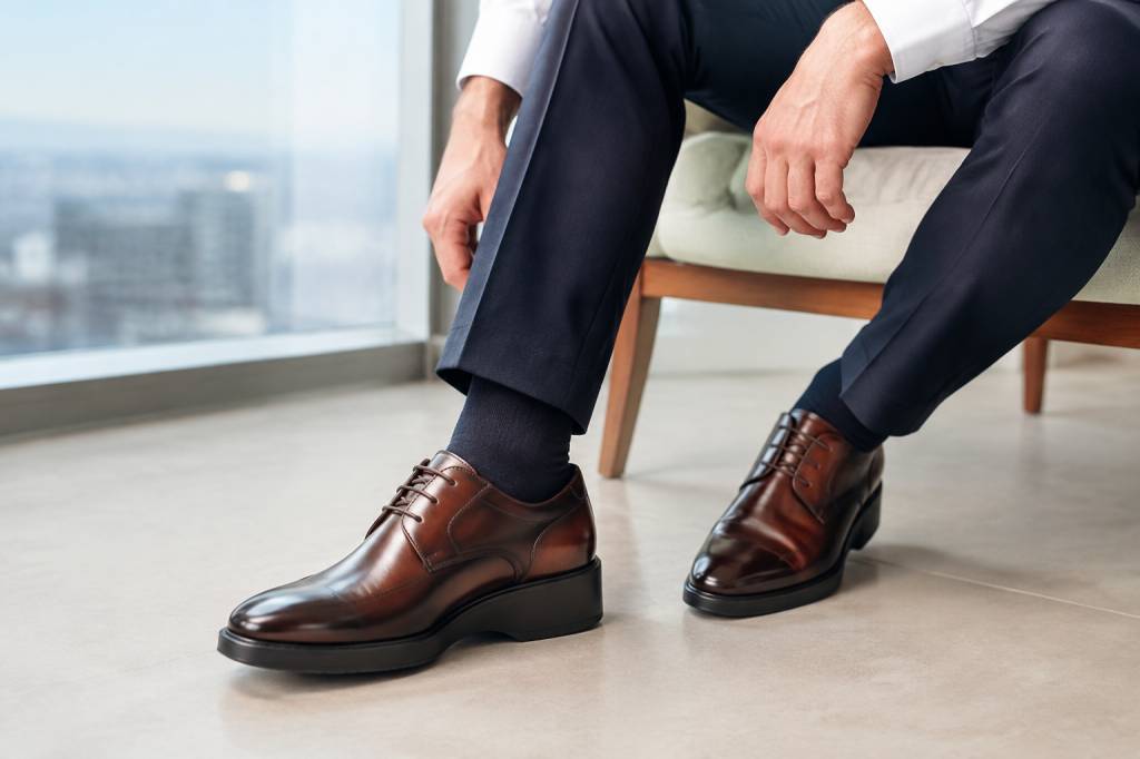 Rialzo della suola nelle scarpe col tacco: guida alla scelta delle scarpe alte da uomo